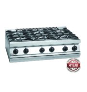 Fagor 700 series natural gas 6 burner SS boiling top CG7-60H