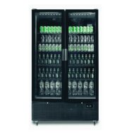 Bromic Upright Display 2 Door Flat Glass Fridge GM1100B-NR 1126L