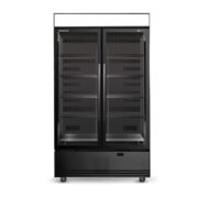 Skope SKB1200N-AC 2 Glass Door Display or Storage Fridge, Lit Sign